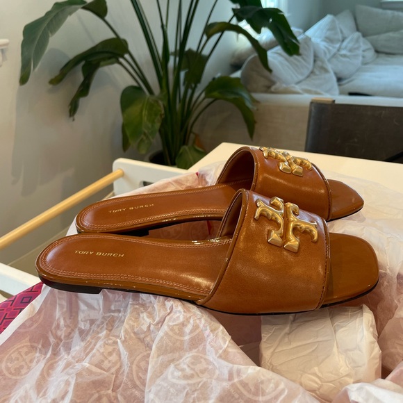 Eleanor Side By Tory Burch in Brown Leather - Picture 4 of 13